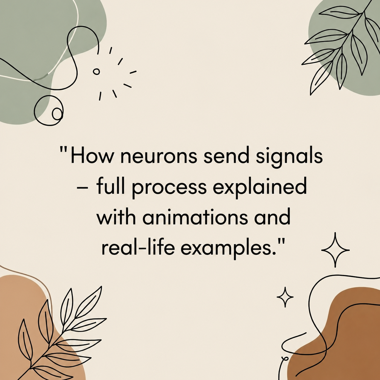 How neurons send signals – full process explained with animations and real-life examples.